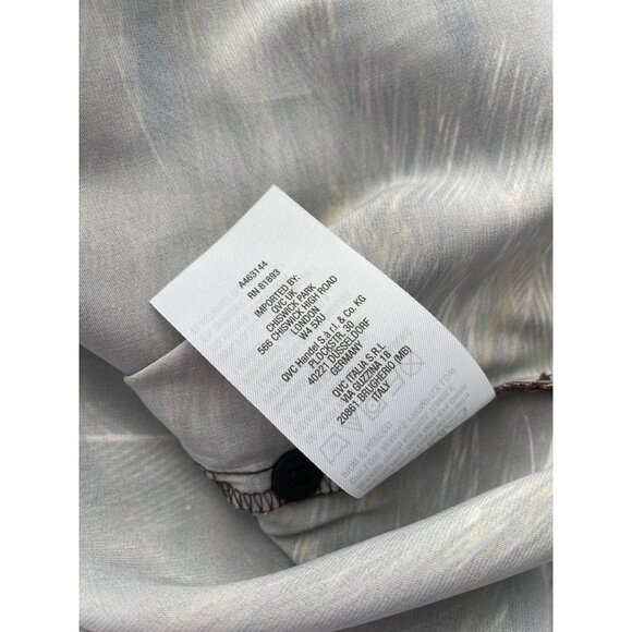 Susan Graver Petite Printed Stretch Charmeuse Big Shirt Size 4X Ginger Spice NEW - Picture 6 of 7